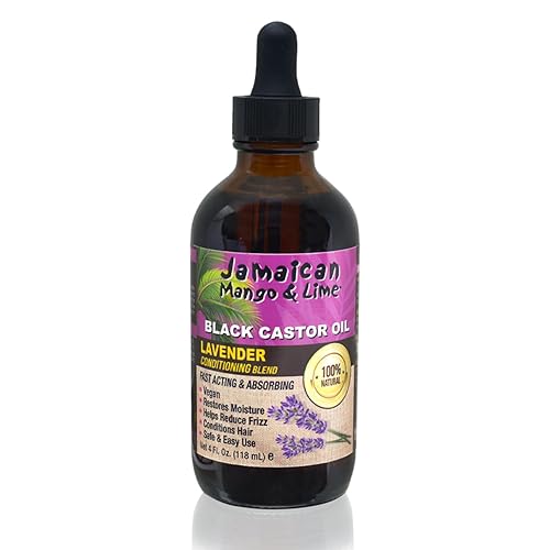 Jamaican Mango & Lime Black Castor Oil - Hair & Scalp Oil for Locs, Braids, Twists & Natural Hair - Strengthens, Moisturizes & Promotes Hair Growth