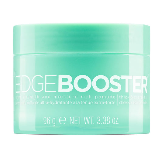 Style Factor Edge Booster Extra Strength & Moisture Rich Pomade | Strong Hold Edge Control Gel for Thick & Coarse Hair | High Shine, Non-Greasy