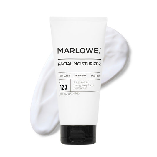 MARLOWE. No.123 Men’s Facial Moisturizer, Lightweight Daily Lotion with Aloe Vera & Green Tea for Soft, Hydrated Skin, Fresh Aloe Citron Scent