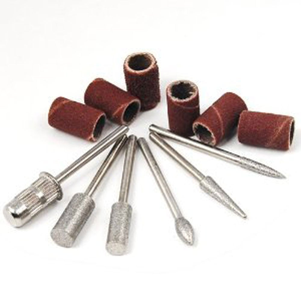 ZXUY 6pc Nail Drill Bits for Machine Replacement 3/32" Shank Size Acrylic Art
