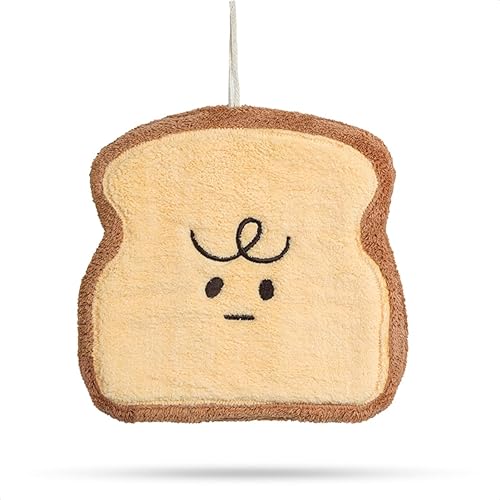 Cute Hand Towels, Bathroom Towels with Hanging Loop, Microfiber Coral Fleece Absorbent Hand Towel for Kitchen Bathroom Bedroom, 6 X 10 Inches, Sliced…