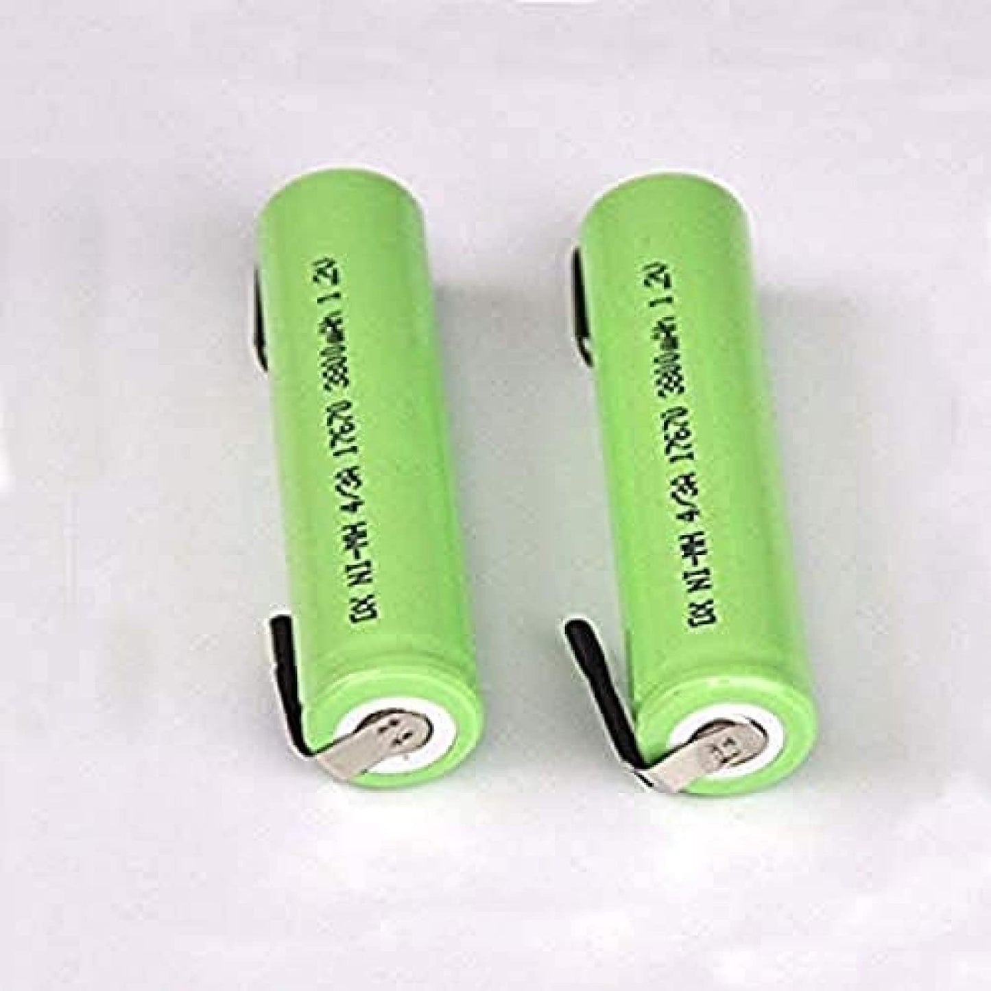 CKWJMUBS Compatible for 2PCS 4 / 3A 1.2V Rechargeable 3800mah 7 / 5A 17670 17650 Ni-mh Nimh Cell with Welding Pins for Electric Shaver Toothbrush Beauty and Personal Care CKWJMUBS