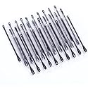100Pcs Disposable Plastic Blackhead Remover Pimple Popper Tool Professional Double Headed Blackhead Extractor Removal Stick Cotton Swab Beauty Tool