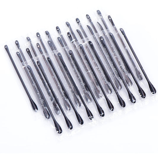 100Pcs Disposable Plastic Blackhead Remover Pimple Popper Tool Professional Double Headed Blackhead Extractor Removal Stick Cotton Swab Beauty Tool