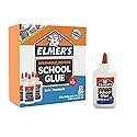 Elmer's Liquid School Glue, White, Washable, 4 Ounces - Great for Making Slime ( 5-Count )