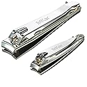 firiKer Nail Clipper Set,Premium Stainless Steel Fingernail and Toenail Clipper Cutters with Nail File, Sharp Effortless Nail Clippers Set for Men