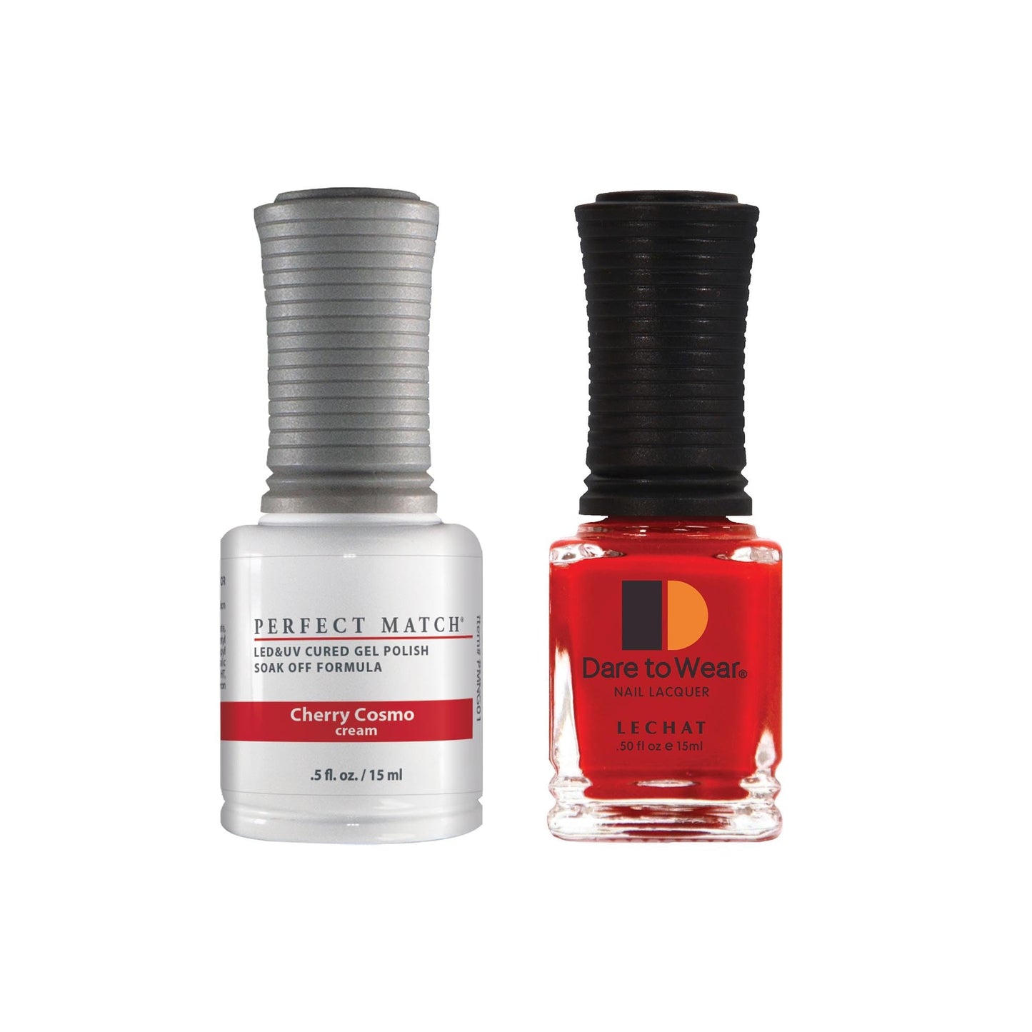 LeChat Perfect Match DUAL SET Soak Off Gel Polish & Dare to Wear Nail Lacquer - Cherry Cosmo - PMS01 Beauty & Personal Care LECHAT