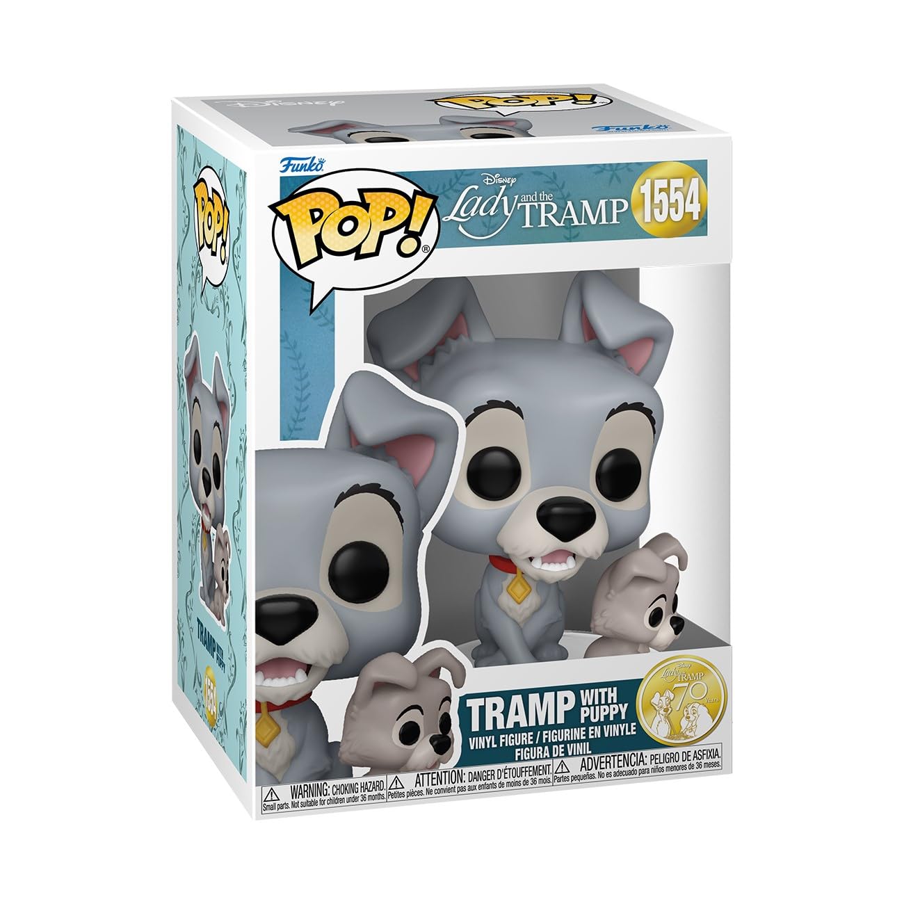 Funko Pop! Disney: Lady and The Tramp - Tramp with Puppy