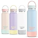 Reebok Stainless Steel Wide Mouth Water Bottle With Flex Cap For Outdoor - 32 oz - Double Wall Vacuum Insulated Sports Water Bottle With Silicone