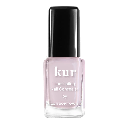 LONDONTOWN Pink Illuminating Nail Concealer, Sheer Brightening Nail Polish & Strengthener for Yellowing, Damaged or Discolored Nails, Natural Nail