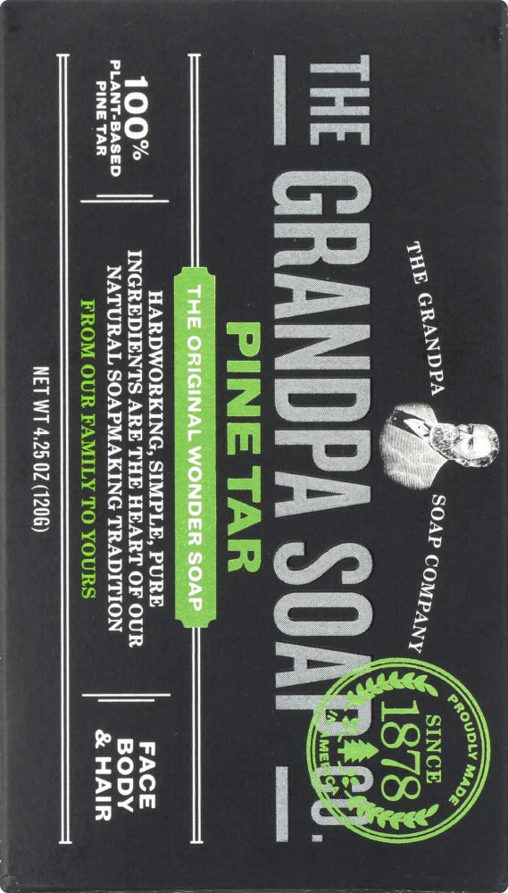 Grandpa's Brands - Grandpa's Brand Pine Tar Soap - Large, 1 bar soap,4.25 oz by Grandpa's Brands