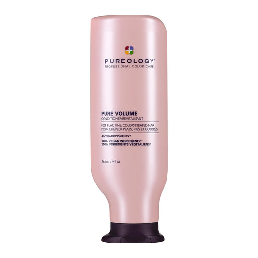 Pureology Pure Volume Conditioner - Enhances Volume and Movement, Lightweight Shampoo for Fine, Flat, Color Treated Hair, 9 Fl Oz