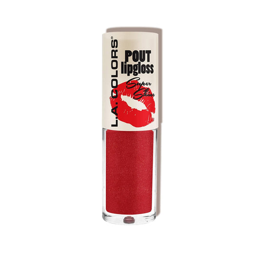 L.A. COLORS Pout Shiny Lipgloss, Hot Lips CLG646