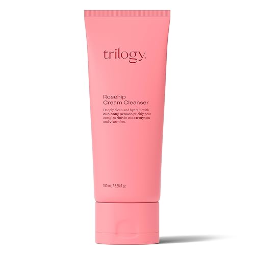 Trilogy Rosehip Cream Cleanser, New Formula with Prickly Pear, 3.38 fl oz