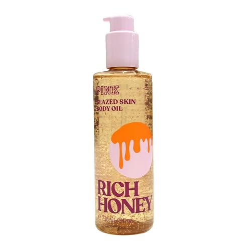 Victoria's Secret Pink Glazed Skin Body Oil 8 Fl Oz (Rich Honey)