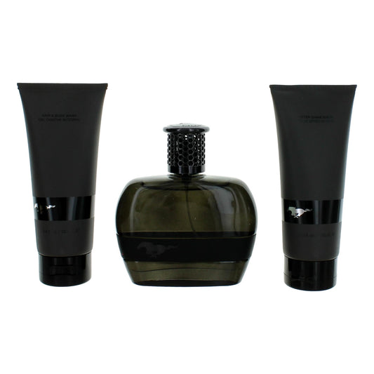Mustang Black by Mustang, 3 Piece Gift Set for Men Beauty & Personal Care MUSTANG