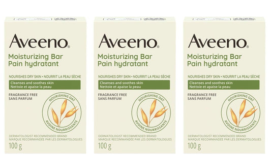 Aveeno Bar Dry Size 3.5 Ounce Aveeno Moisturizing Bar For Dry Skin (Pack of 3) Beauty & Personal Care Aveeno