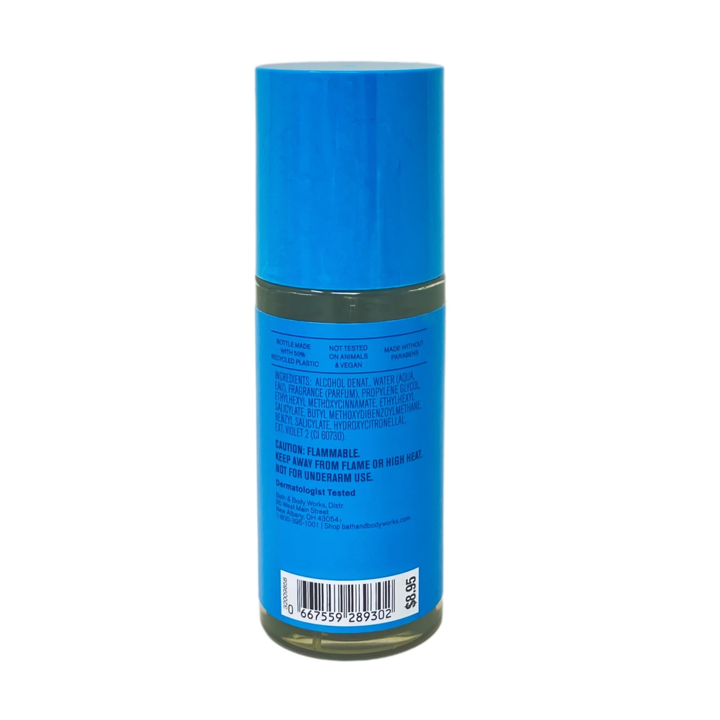 Bath & Body Works Oceanside Splash - 2 Travel Size Fine Fragrance Mists (2.5 fl oz / 75 mL Each) with a Himalayan Salts Springs Sample Soap