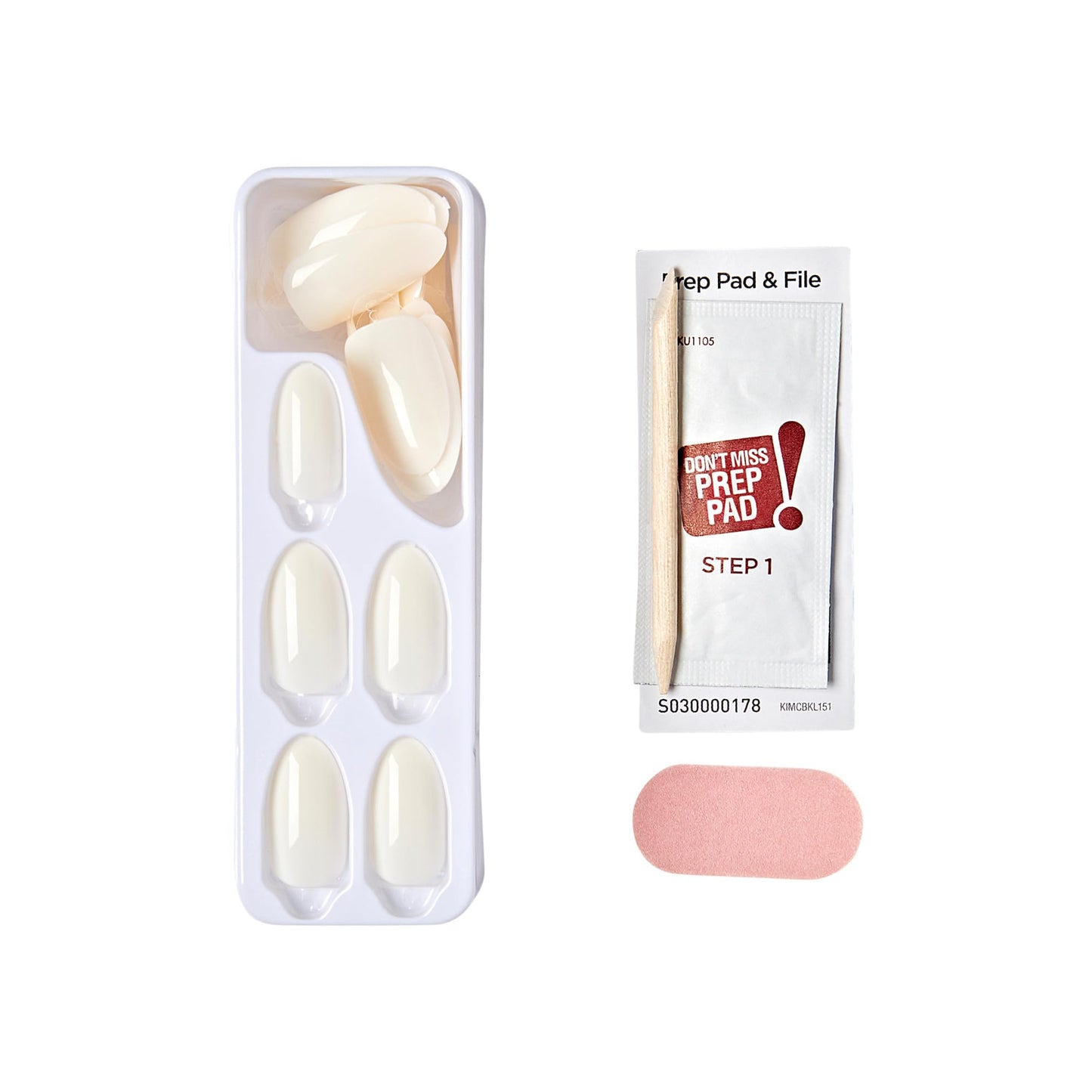 KISS imPRESS Color Press-On Manicure Fake Nails, Ballroom - Short & Square, Solid White, Ready To Wear, Chip Proof, Smudge Proof, No Dry Time, Mini Beauty & Personal Care imPRESS