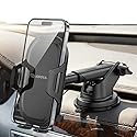 Esoulk Universal Car Phone Holder [Upgraded] - 360° Rotating Dashboard & Windshield Mount, Strong Suction Cup, Adjustable Long Arm, Secure Grip…