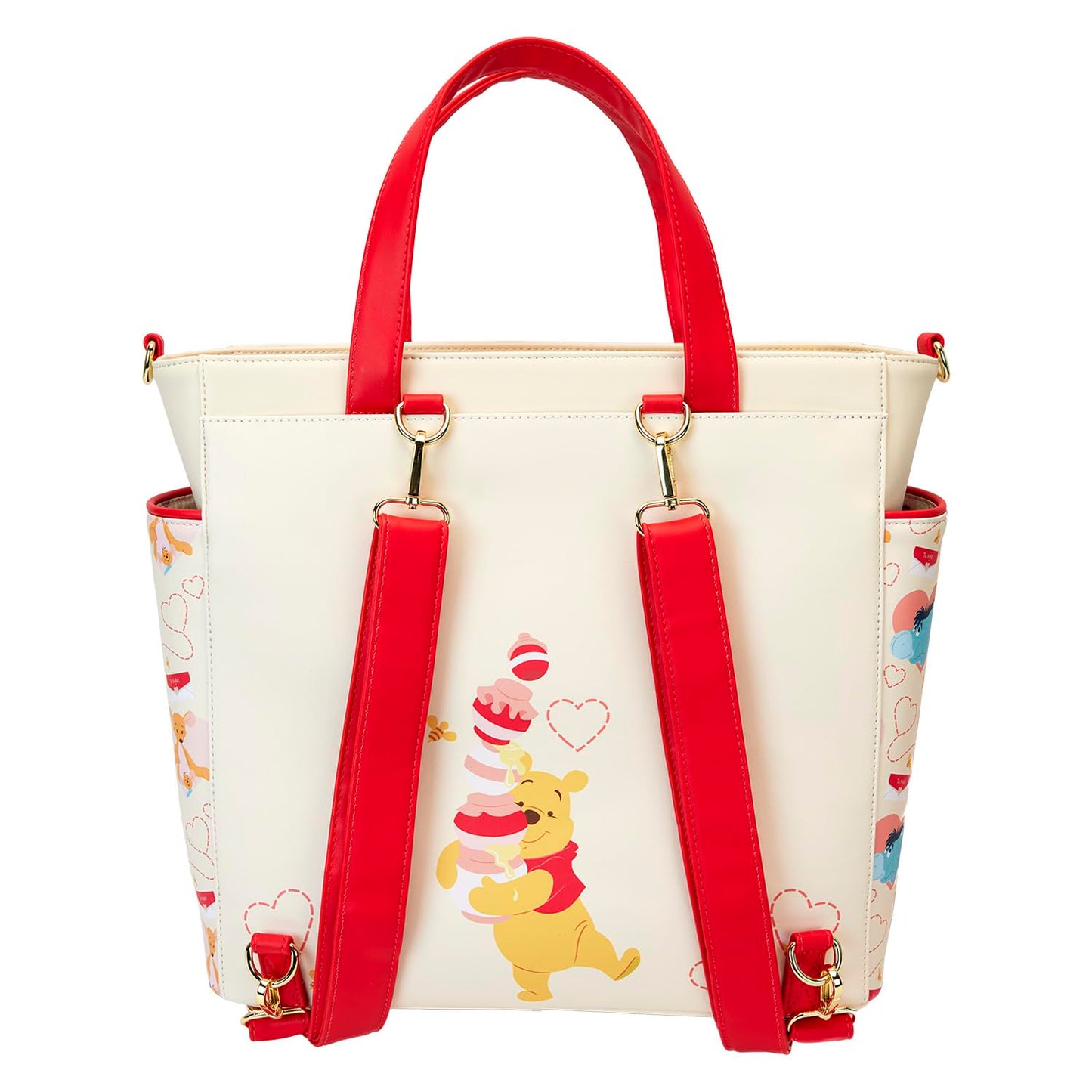 Loungefly Disney Winnie The Pooh Love Convertible Backpack and Tote Bag
