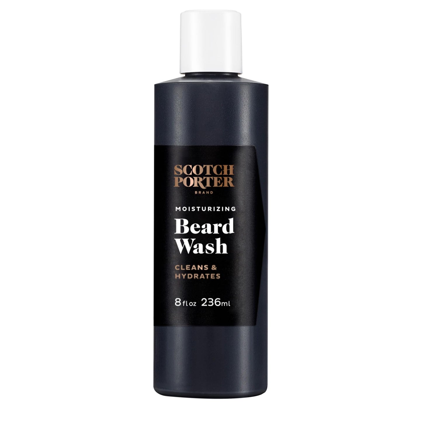 Scotch Porter Moisturizing Beard Wash - Cleanse, Refresh, Hydrate & Soften Coarse, Dry Facial Hair while Protecting Skin for a Fuller-Looking Beard