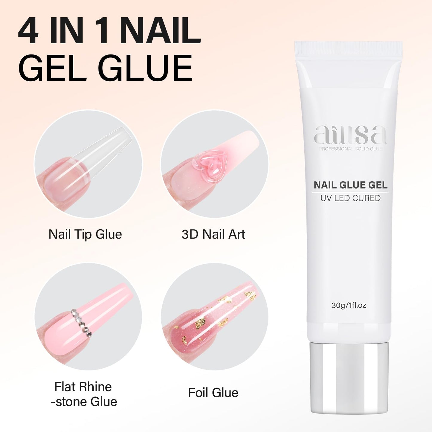 AILLSA Gel Nail Glue for Nail Tips Solid Strong Nail Gel, Beauty and Personal Care AILLSA