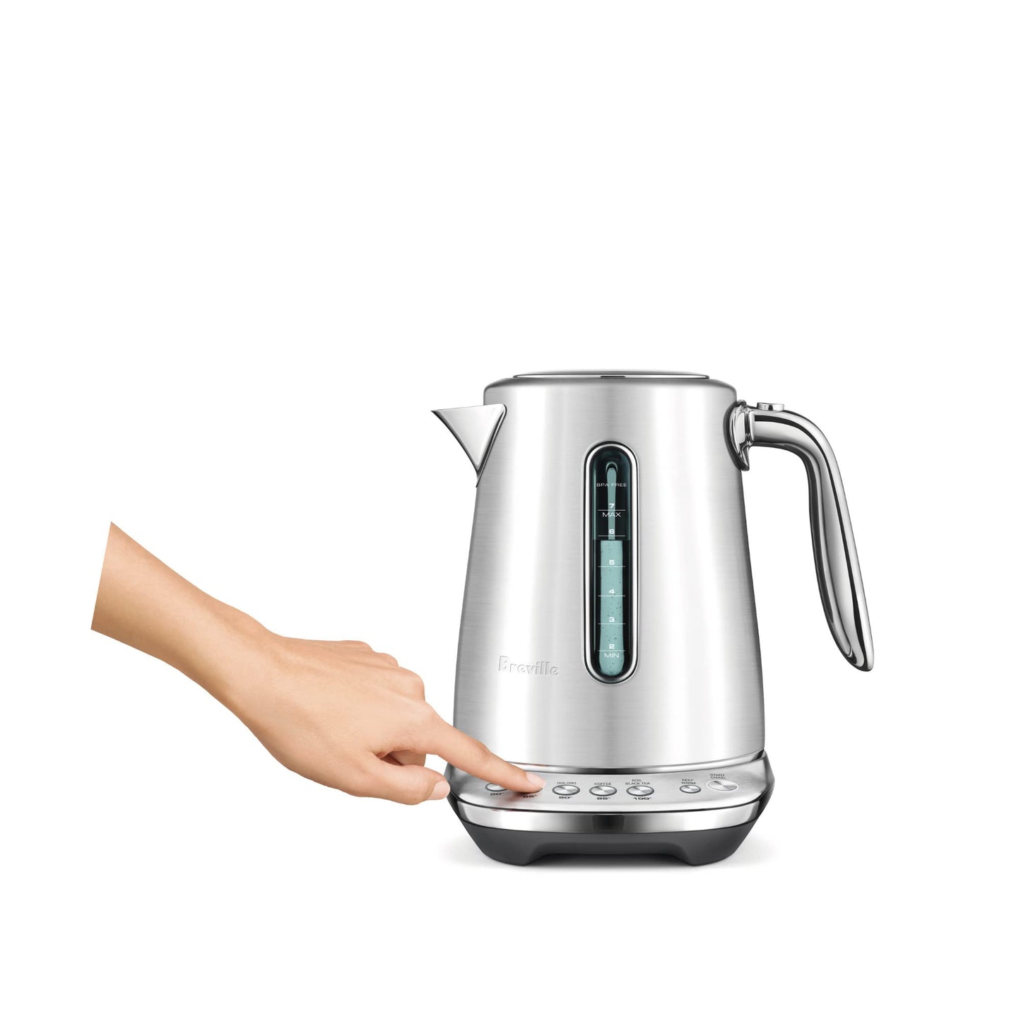 Breville BKE845BSS Smart Kettle Luxe Water Heater, 7 Cup, Brushed Stainless Steel