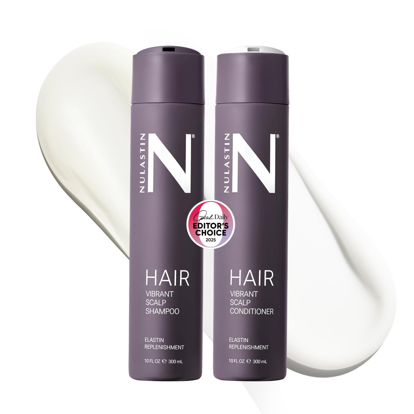 NULASTIN Shampoo + Conditioner Duo - Vibrant Scalp Shampoo (10 Fl Oz) & Vibrant Scalp Hair Conditioner (10 Fl Oz) for Fine Hair - Gift Set