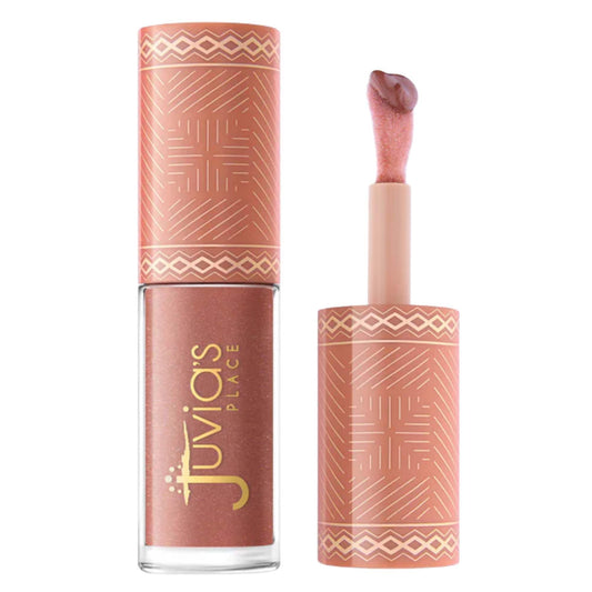 Juvia's Place Nubian Earth Glass Lip Gloss Mirage - Non-sticky Lip Gloss Makeup, Hydrating, Tinted, Shine & Glow Lip Makeup, Beauty & Personal Care