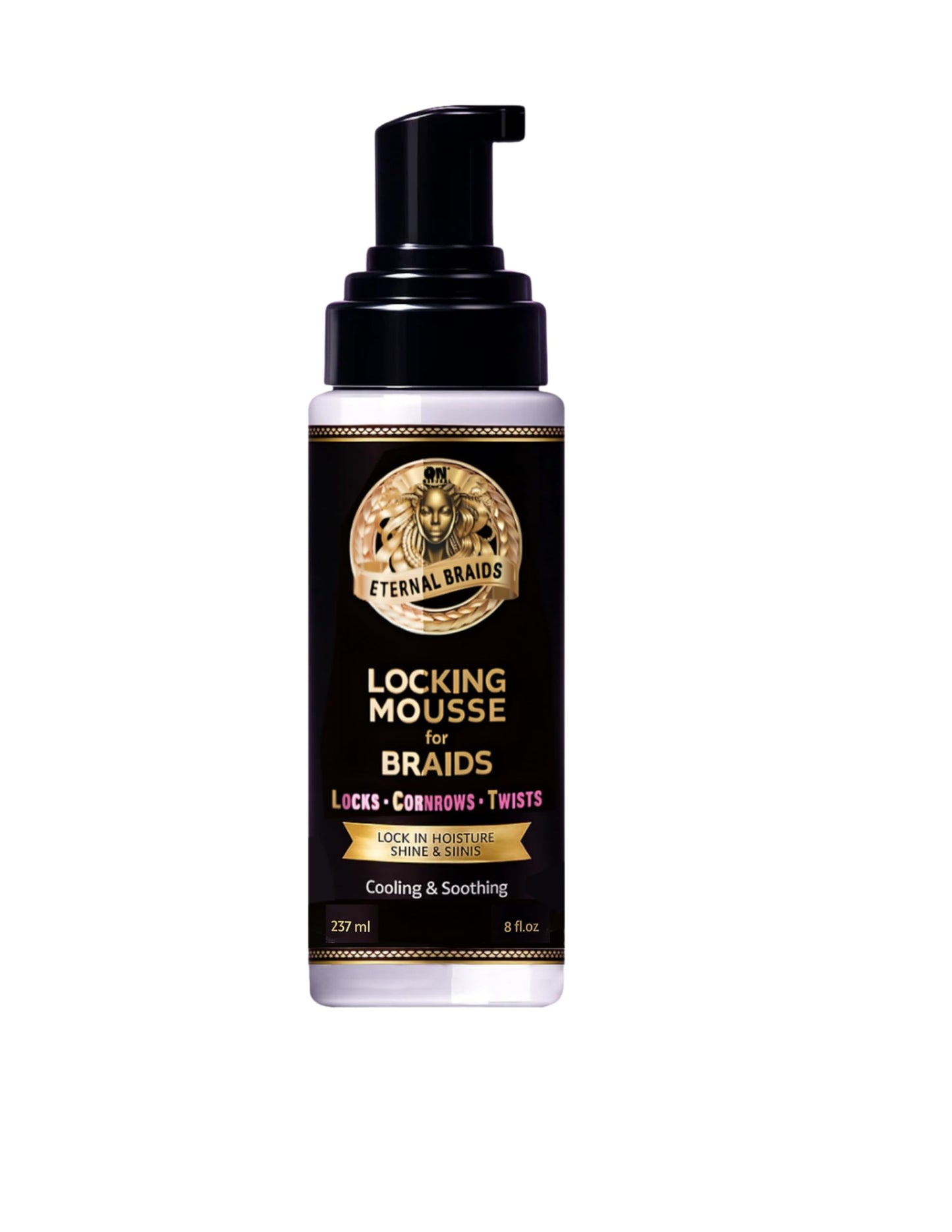 On Natural Eternal Braids Locking Mousse 8 OZ