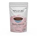 French Pink Clay powder by mi nature | 227g(8 oz) (½ pound) | Montmorillonite Pink-Clay | French Rose Clay | Face mask | natural powder