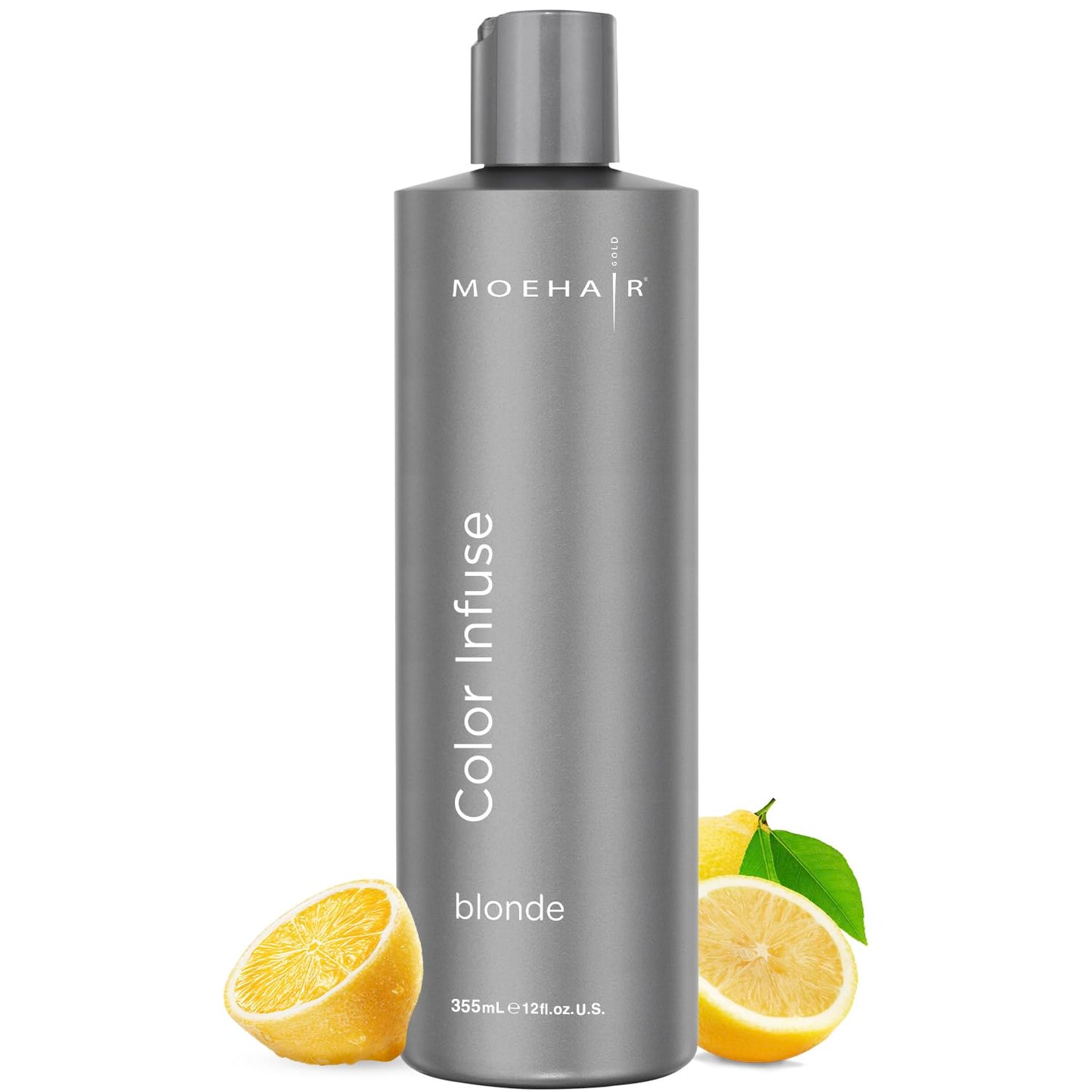 MOEHAIR Color Infuse Blonde - 12 Fl. Oz | Purple Toner for Blonde Hair | Neutralizes Brassiness and Unwanted Yellow Tones | Salon-Grade Hair Toner