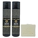 Bath & Body Works Midnight Addiction 2 Pack Fine Fragrance Mist Bundle with a Natural Oats Bar Soap - Full Size