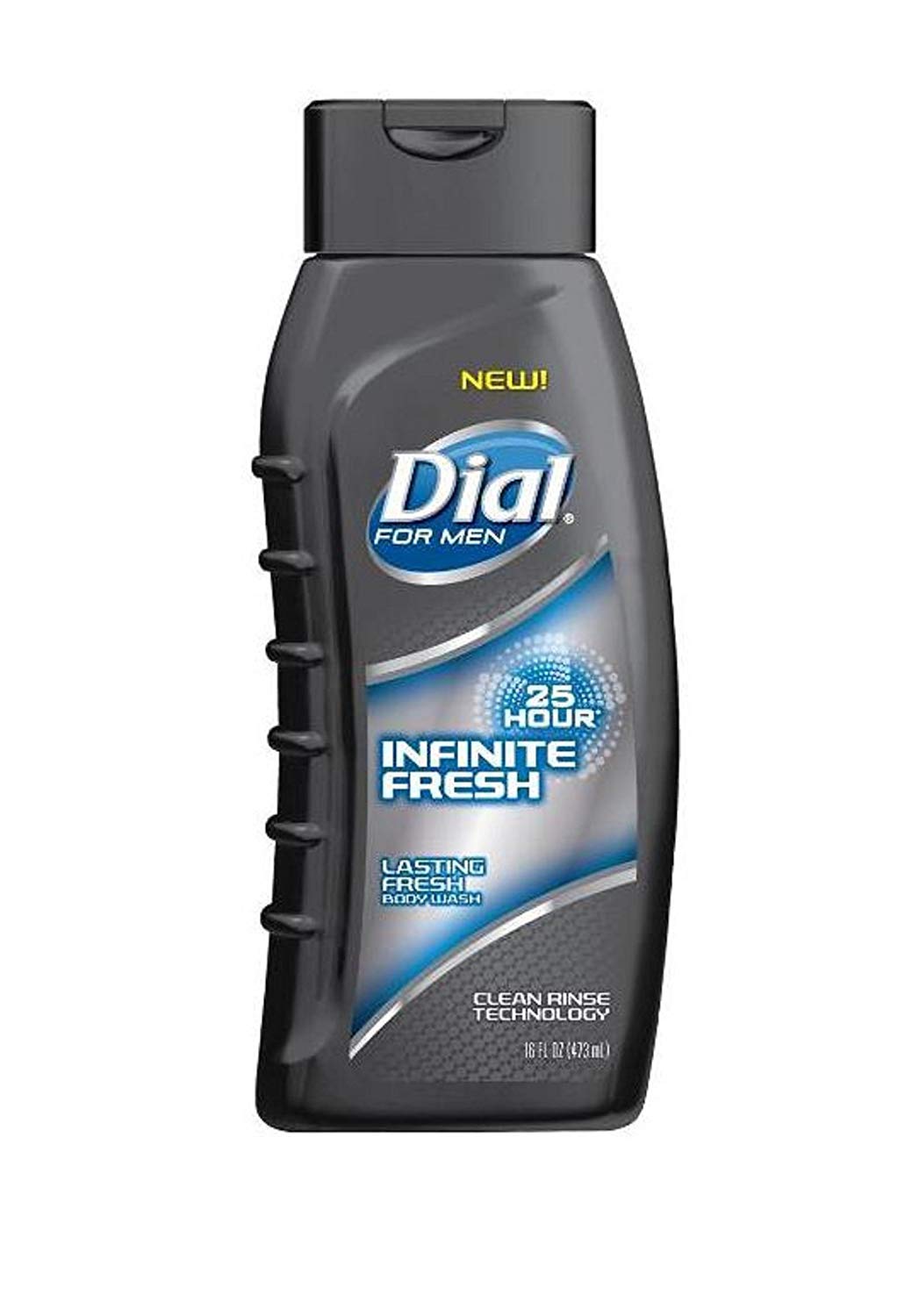 Dial For Men Body Wash - Infinite Fresh - 25 Hour - Net Wt. 16 FL OZ (473 mL) Per Bottle - Pack of 2 Bottles