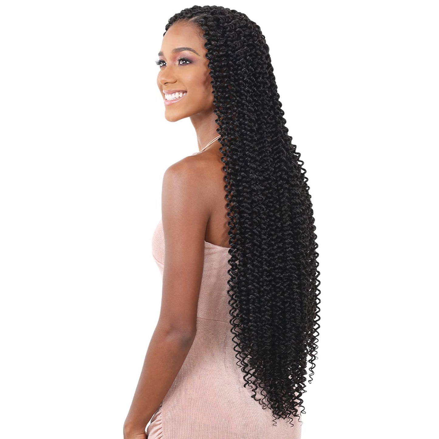 Freetress Synthetic Braid - WATER WAVE EXTRA LONG (1B Off Black)
