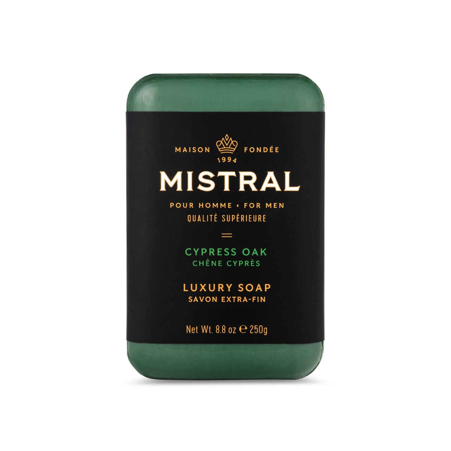 Mistral Cypress Oak Luxury Bar Soap for Men | Men’s Natural Soap Bar | Paraben, Phthalates Free | Moisturizing & Triple-Milled Natural Soap for Men Beauty & Personal Care Mistral