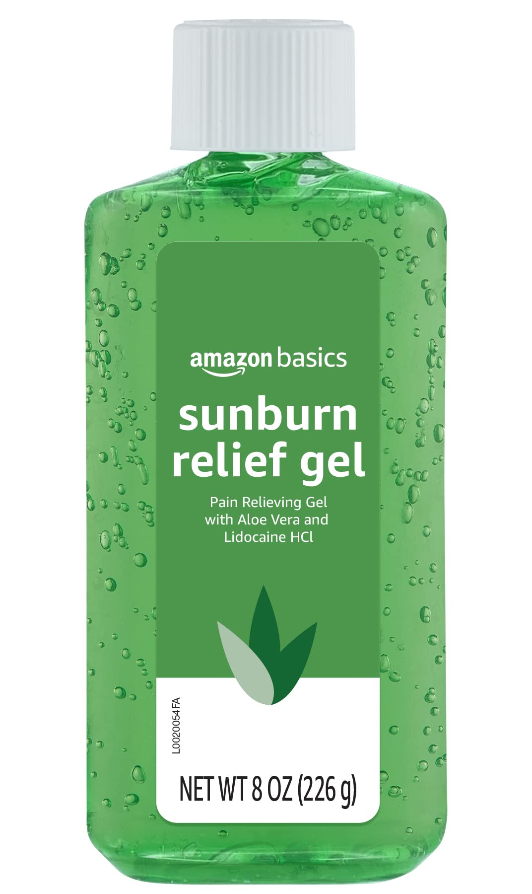 Amazon Basics Sunburn Relief Gel with Aloe Vera, Soothing, Cooling, Itch Relief, 8 oz, (Previously Solimo) (Pack of 2) Beauty and Personal Care Amazon Basics Default Title
