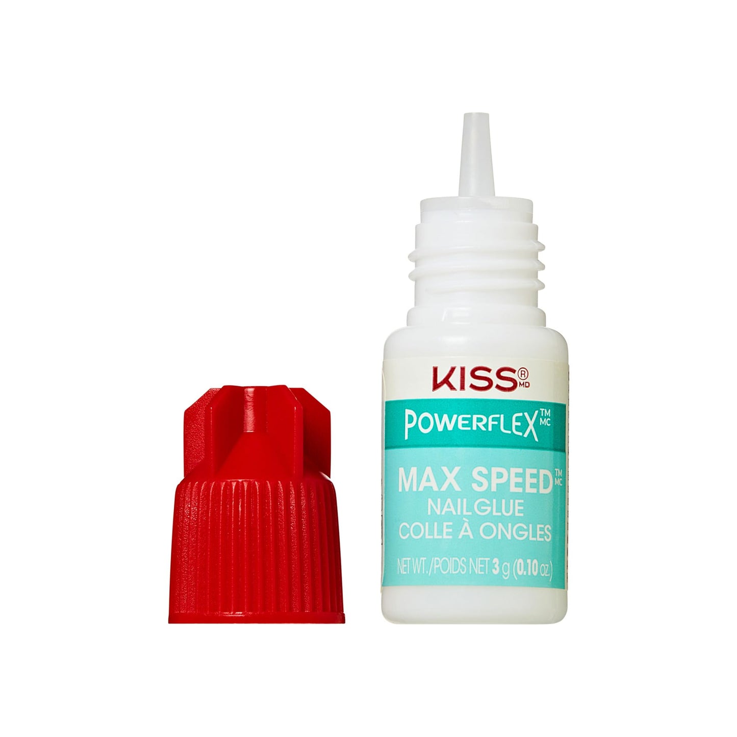 Kiss PowerFlex Maximum Speed Nail Glue - Fast Drying Adhesive for Glue-On Nails & Repairs with Nozzle Tip Applicator, Ideal for Tips & Wraps, Net Wt Beauty & Personal Care KISS