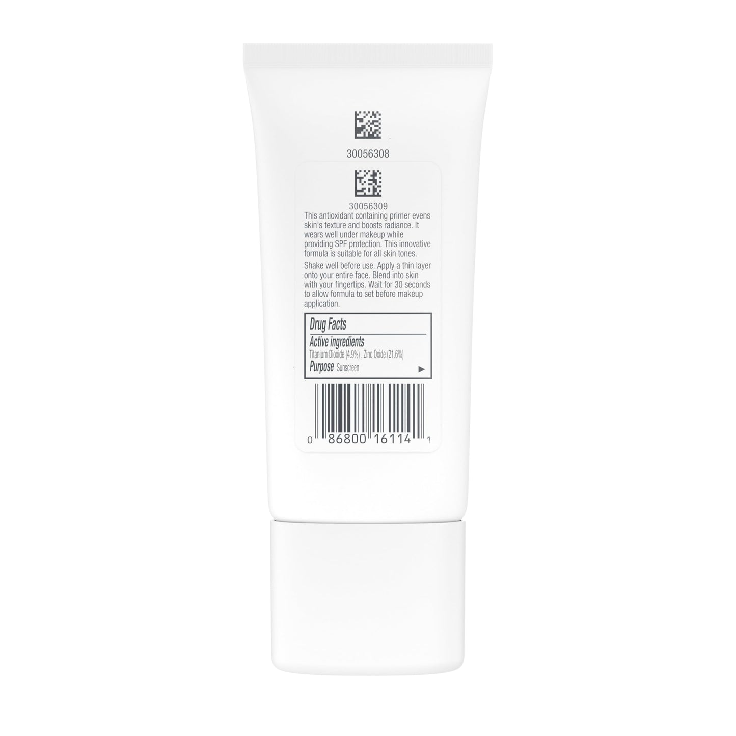 Neutrogena Healthy Skin Invisibly Radiant UV Face Primer with SPF 30, Mineral Sunscreen Makeup Primer, Broad Spectrum SPF 30, Suitable for All Skin