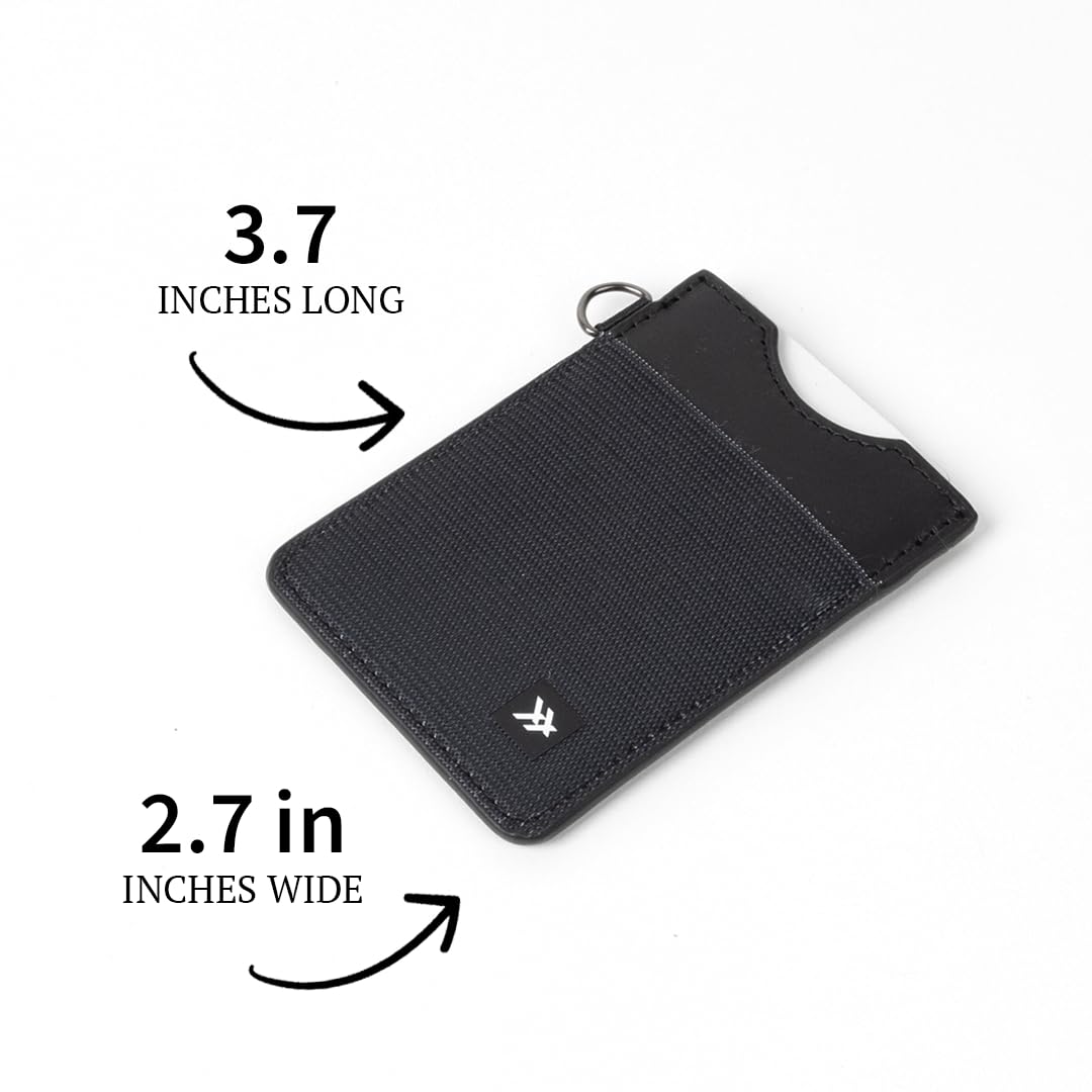 Thread Wallets Ultra Slim Card Holder Wallet - For Women & Men Minimalist Small Modern Credit Organizer Mini (Fine Line)