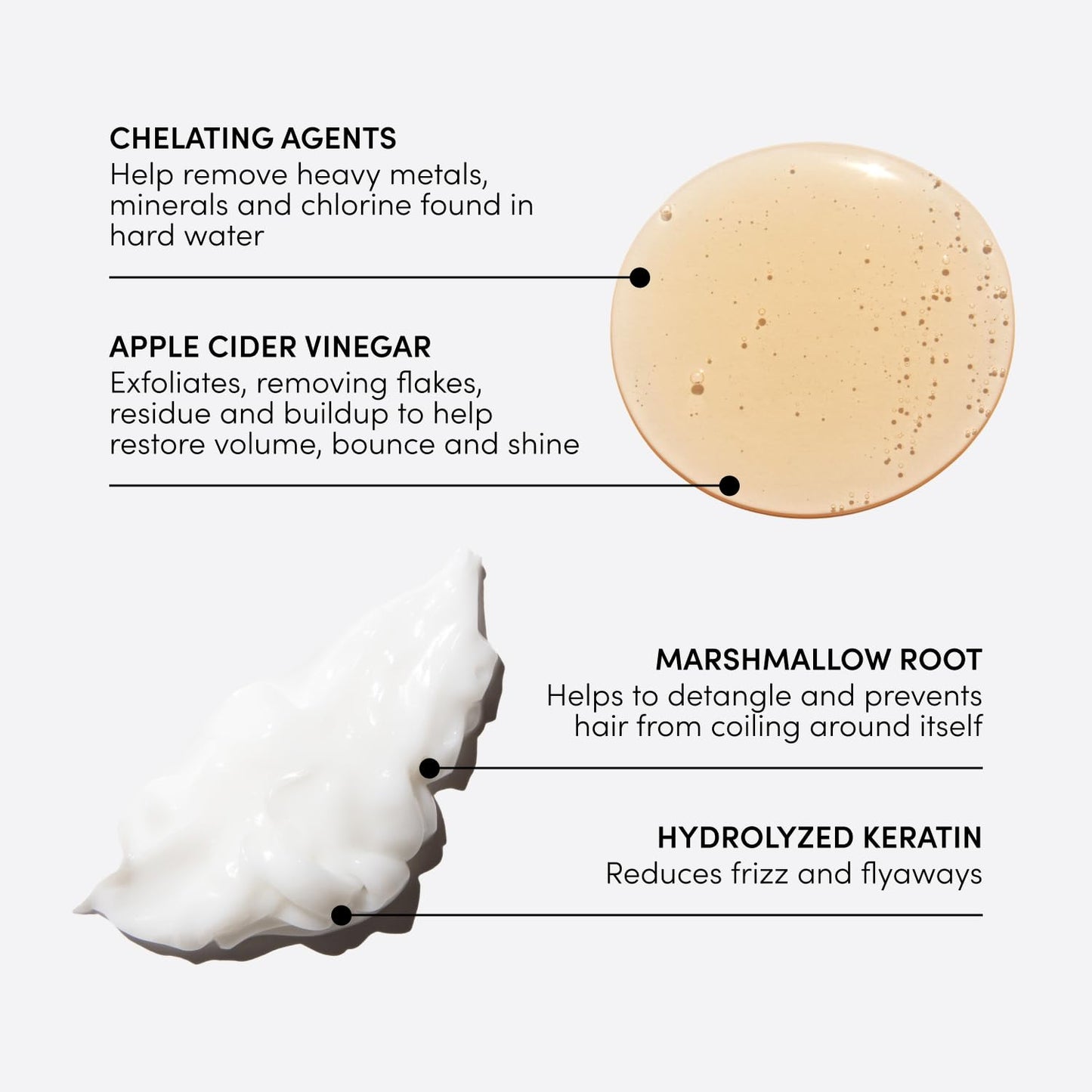 OUAI Detox Shampoo & Thick Hair Conditioner Bundle - Clarifying Shampoo for Build Up, Dirt, Oil, Product and Hard Water & Moisturizing Conditioner