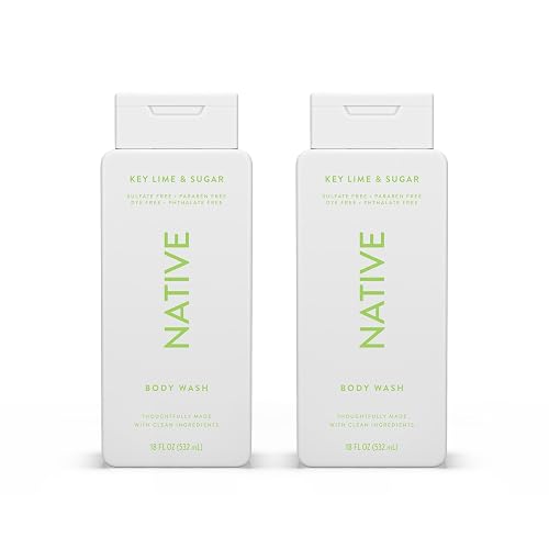 Native Body Wash Contains Naturally Derived Ingredients | For Women & Men, Sulfate, Paraben, & Dye Free Leaving Skin Soft and Hydrating | Key Lime Beauty & Personal Care Native