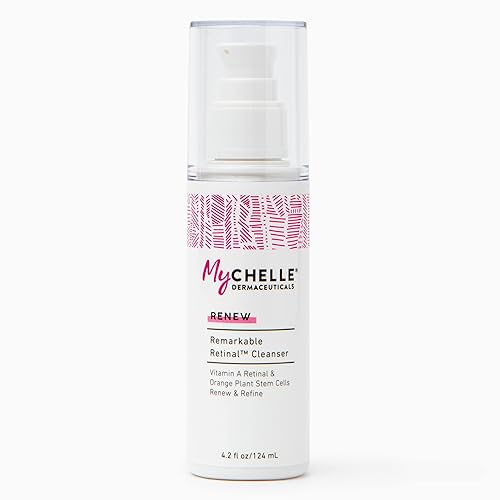 MyCHELLE Dermaceuticals Remarkable Retinal Facial Cleanser (4.2 Fl Oz), Renews and Refines Skin with Vitamin A Retinaldehyde and Orange Plant Stem