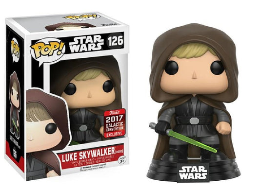 Funko Star Wars-Luke Skywalker (Hood) -2017 Galactic Convention Exclusive Figurine, Multicoloured, 9 cm, 11310