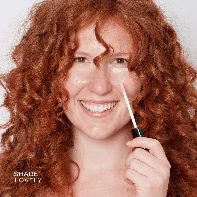 How to be a Redhead Finally Bright Concealer, As Seen on Shark Tank, Lightweight + Creamy, Vegan & Cruelty-Free, Shade - Lovely 0111