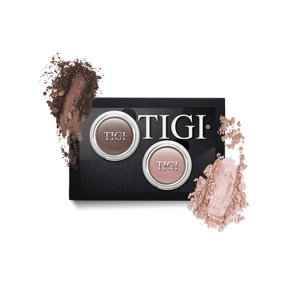 Tigi Cosmetics Single Eyeshadow 2 Piece Assortment, Choc/natural, 3.7 Ounce