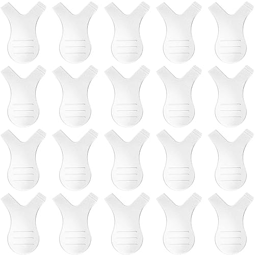 Leinuosen 20 Pack Y Lash Lift Tool Y Shape Eyelash Brush Silicone Grafting Lash Brush for Eyelash Extension Clean up