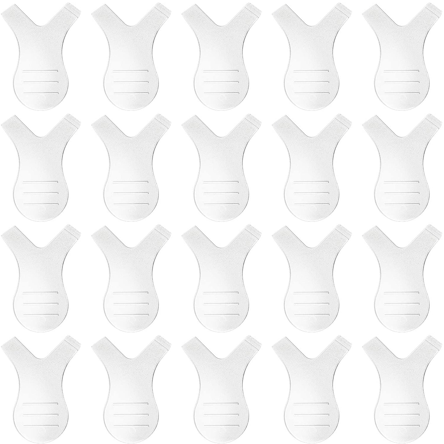 Leinuosen 20 Pack Y Lash Lift Tool Y Shape Eyelash Brush Silicone Grafting Lash Brush for Eyelash Extension Clean up