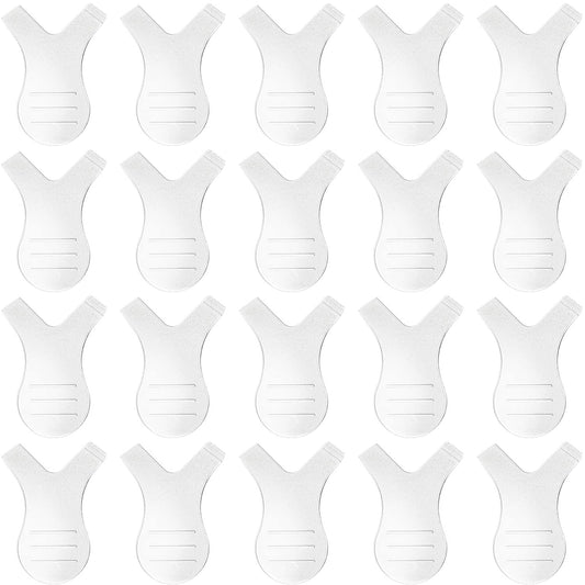 Leinuosen 20 Pack Y Lash Lift Tool Y Shape Eyelash Brush Silicone Grafting Lash Brush for Eyelash Extension Clean up